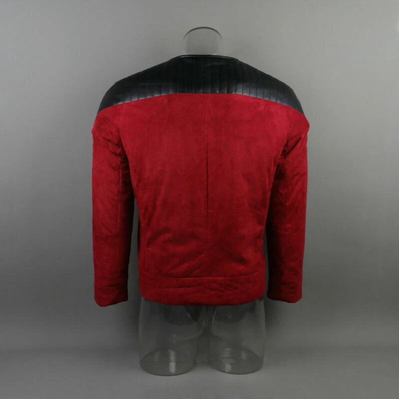 The Next Generation Capitán Picard Duty Uniforme Chaqueta TNG Disfraz Rojo Foto 4 de 4
