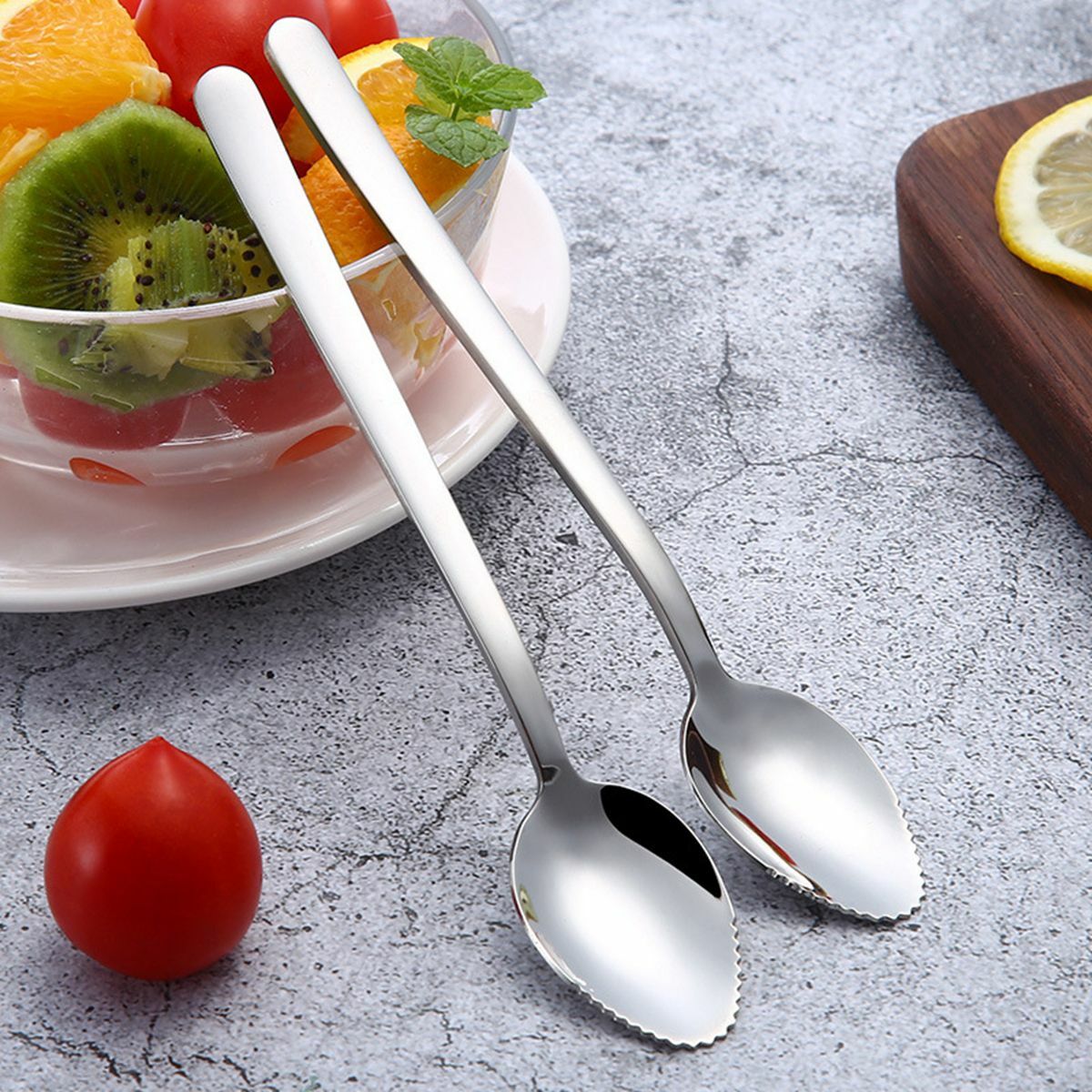 Stainless Steel Grapefruit Spoon For Citr Fruit Watermelon ... - Shein