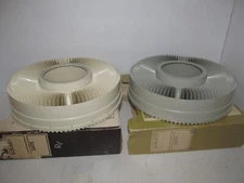 Sears Vintage Easi-Load 100 Slide Carousel Tray & Sawyer's Rototray Slide Trays