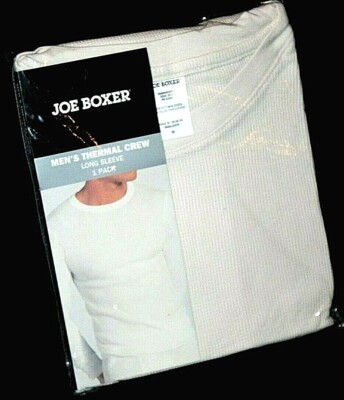 Joe Boxer Men's Thermal Crew Ecru Off White Ivory Long Sleeve Shirt Large-  4X