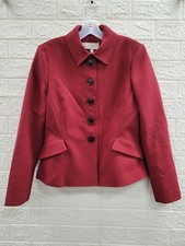 New Hobbs London Becky Jacket Rhubarb Red Size 8