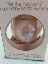 1986 Schmid Tell The Heavens Christmas Ornament Inspired by Berta Hummel