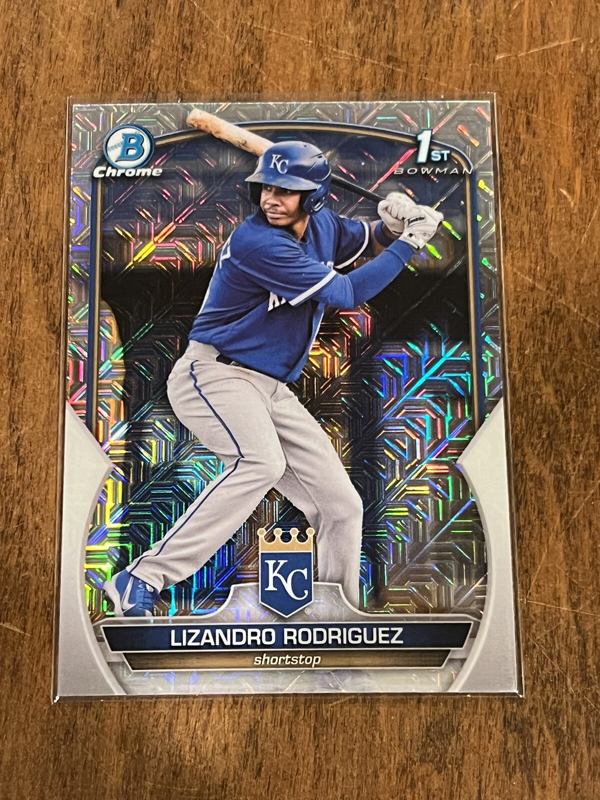 Lizandro Rodriguez  2023 Bowman Chrome 1st Mojo Refractor Kansas City Royals