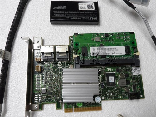 DELL POWEREDGE R310 SERVER PERC H700 PCI SAS SATA RAID KIT WITH BATTERY & CABLES - Picture 2 of 3