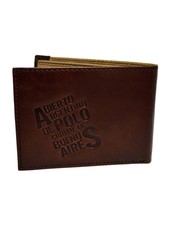 Portefeuille En Cuir Pour Homme LA MARTINA - Marron Foncé, Style Mini Avec Logo