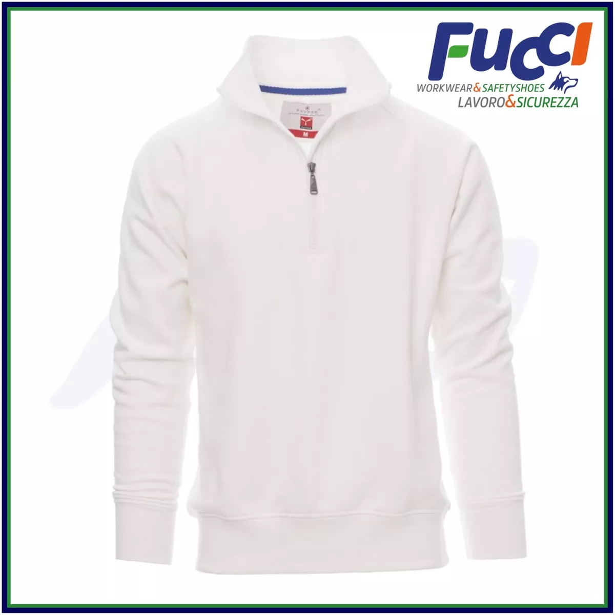 Felpa uomo zip store senza cappuccio