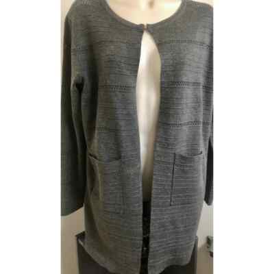 NWT Ava Paige SZ: S Grey Cardigan
