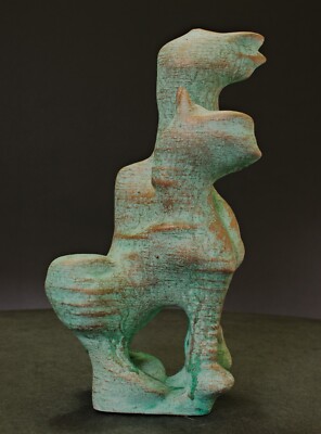 Sculpture original autographed ''Cerberus'' by Prof. em. Art Loeschner-Gornau