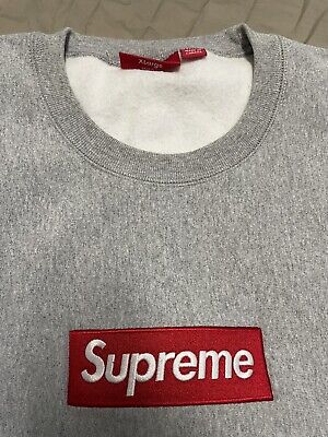 fw15 supreme arc logo crewneck sweatshirt, red