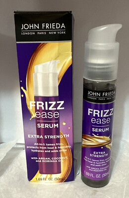 John Frieda Frizz Ease Serum Extra Strength 1.69 oz with Argan & Coconut Oil