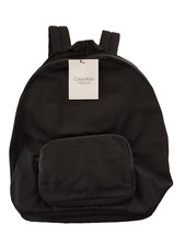 CK Backpack  Calvin Klein Black 2 Compartment Insulated Zipper  *Genuine*