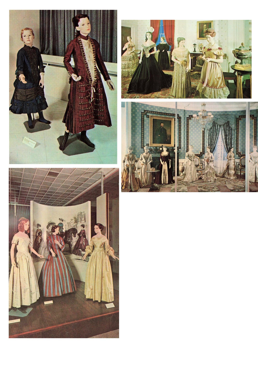 Lot of 5 Smithsonian American Costumes Vintage PCs. See Images!