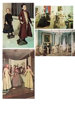 Lot of 5 Smithsonian American Costumes Vintage PCs. See Images!