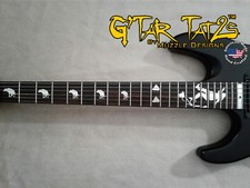 Dog Squat Sticker Decal Inlay - aluminum for LEFT handed guitar 21-24 Fret
