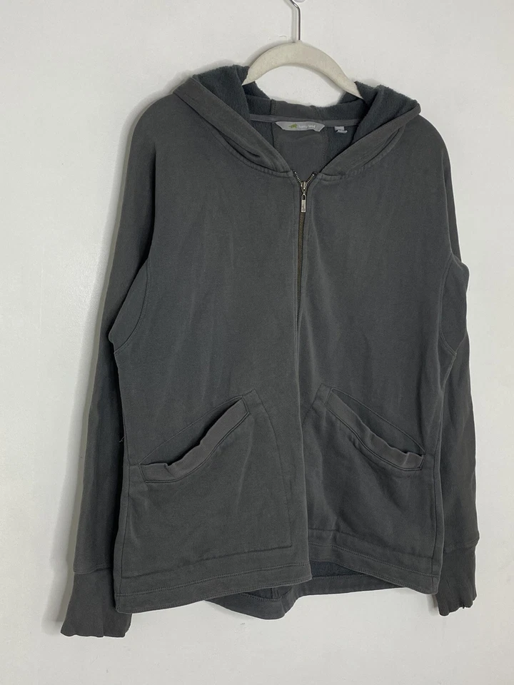 Sudadera con Capucha Gris Sapo Caliente Cremallera Completa Chaqueta Forrada de Vellón Talla Pequeña N3 Foto 2 de 4
