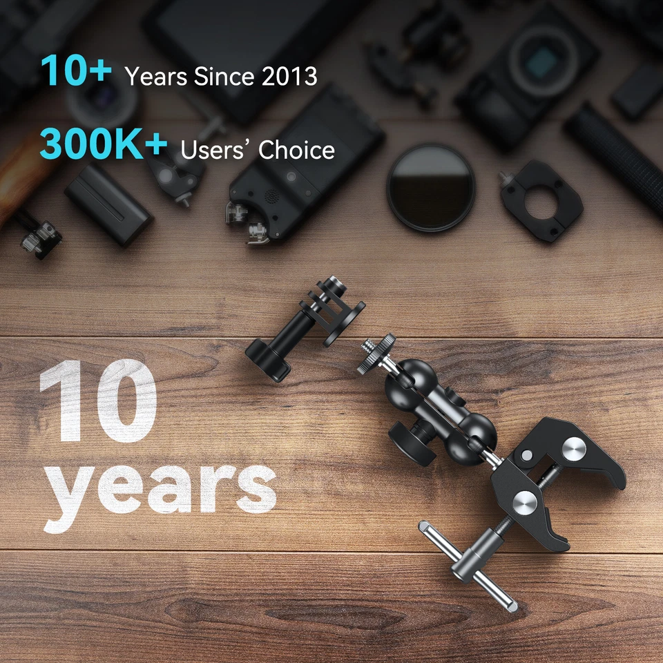 SMALLRIG Cool Ballhead Arm Super Clamp Mount Multi-Function Ball Adapter 1138 - Image 4 of 4