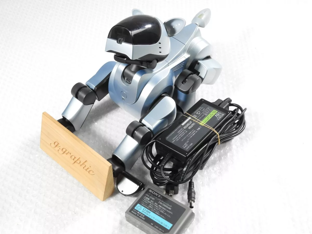 SONY AIBO ERS-220 Robot Dog Virtual Pet with Charger 16V ERA-201P1