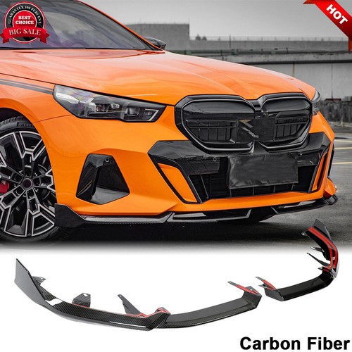 For BMW G60 M-SPORT 2024UP DRY CARBON FIBER Front Bumper Lip Spoiler Body Kit - Bild 1 von 12