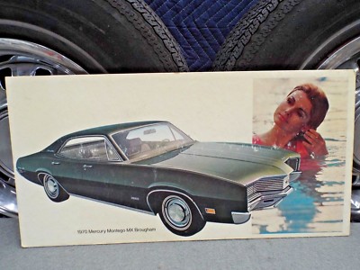 Dealer Showroom Promo Poster 1970 Mercury Montego MX Brougham