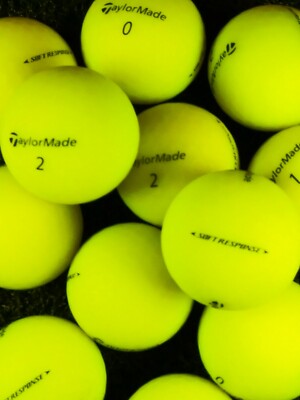 50 Taylor Made Soft Response Yellow 5A-4A Excellent Condition Used Golf Balls