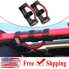 Red Roll Bar Grab Handle Off Road Accessories For Jeep Wrangler TJ JK JL 1997+