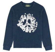 Brand New Denim Tears Denim University Thermal L/S Tee Navy Blue XL Extra Large