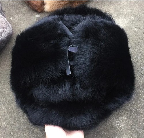 Winter Outdoor Real Rabbit Fur Bomber Hat MenRabbit Fur Caps Genuine Fur Cap - Bild 19 von 26