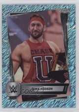 2025 Topps Chrome WWE Aqua Shimmer Refractor 84/199 Duke Hudson #112 0a3b