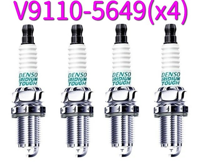 DENSO Genuine V9110-5649 x4  VXU20 IRIDIUM TOUGH Spark Plug 4P M14x1.25 Delica