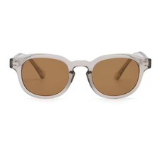 Fashionable Transparent Frame Sunglasses   Gray Lenses, Sun Protection, Suitable