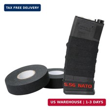 Aolamegs 2 Roll Gun Grip Tape - 1 Inch x 27.34 Yards Black Goon Tape, Multipurpo