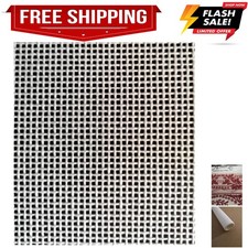 Mono Deluxe Needlepoint Blank Canvas 18 Mesh Cotton White Cross Stitch  Embr...