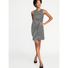 Old Navy Striped Jersey-Knit Sleeveless Swing Dress M