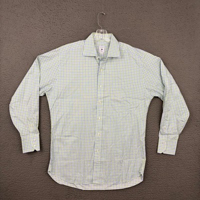 Robert Talbott Estate Shirt Mens Size 16.5-42 Button Up Multicolor Plaid Career