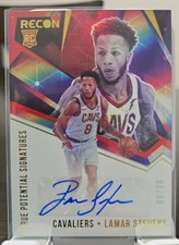 2020 Panini Recon True Potential Signatures Red /99 Lamar Stevens Rookie Auto RC