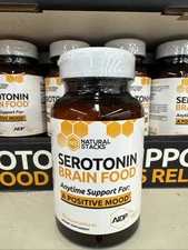 Natural Stacks Serotonin Brain Food, 75 Capsules, EXP 8/2026, NEW SEALED!