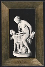 Skulptur Amor´s Entwaffnung von Julius Moser, Ansichtskarte