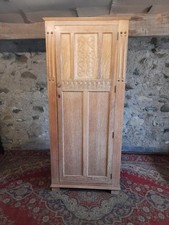 BEAUTIFUL EDWARDIAN OAK HALL CUPBOARD WARDROBE