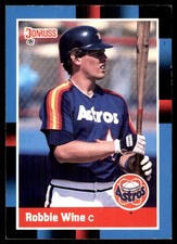 Robbie Wine 1988 Donruss #508 Houston Astros MLB READ FREE SHIPPING AutographDen