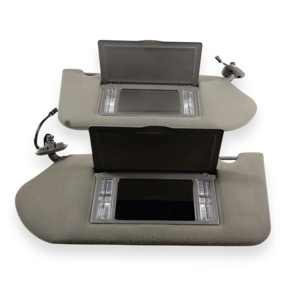 Пара серых солнцезащитных козырьков со стороны водителя и пассажира для Chevy Impala & Monte Carlo 2000-2005 годов выпуска - Изображение 4 из 4