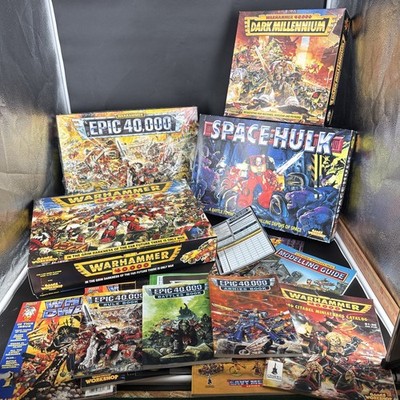 Huge Vintage Warhammer 40K Lot Space Hulk Epic 40000 Dark Millennium AS-IS