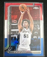 2025-26 Topps Chrome - Harrison Ingram #222 Red White & Blue Refractor