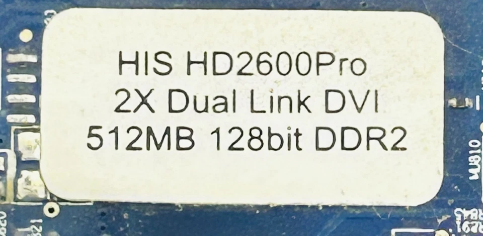 512MB HIS HD2600 Pro ATi Radeon 2600 DVI/ V-Out PCI-e Graphics Video Card - Image 3 of 4
