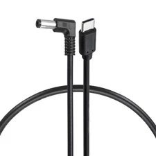 36W PD Trigger Cable, 12V 3A 5.5x2.1mm Type-C Right Angle Power Cord 0.4m