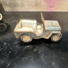 Tonka Vintage Tin Blue Toy Jeep Vehicle for Ages 8-11 Years and 12 Years