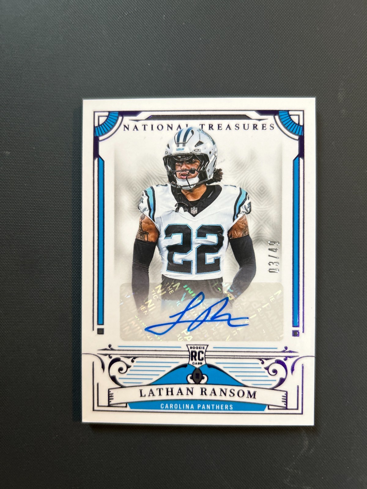 Lathan Ransom Autograph 2025 NATIONAL TREASURES Rookie Card /49