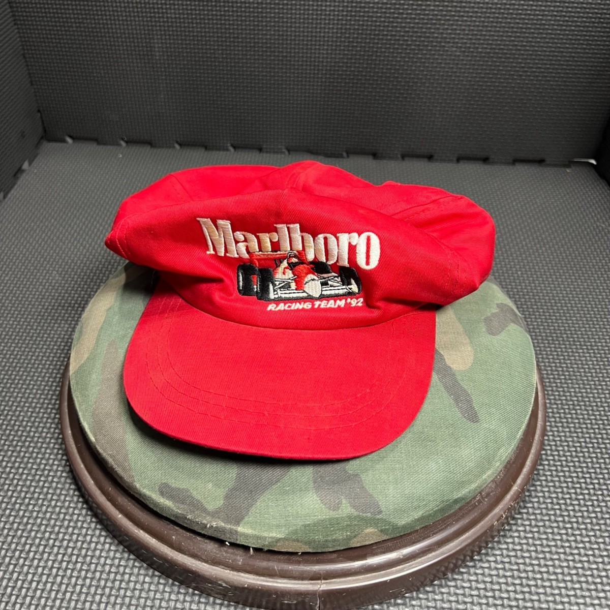 90s Marlboro Racing Team '92 キャップ 赤 Marlboro Racing Team 92 Vintage Red Snapback Hat Adjustable | eBay