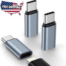 USB C Female to Lightning Male Adapter 3 Pack, Apple MFi Certified, Compatibl...