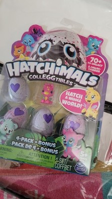 Hatchimals Collectible New 4 Pack Plus Bonus Toy
