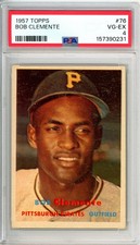 1957 Topps ROBERTO CLEMENTE #76 PSA Grade 4 VG-EX Cond "INVEST No Reserve"
